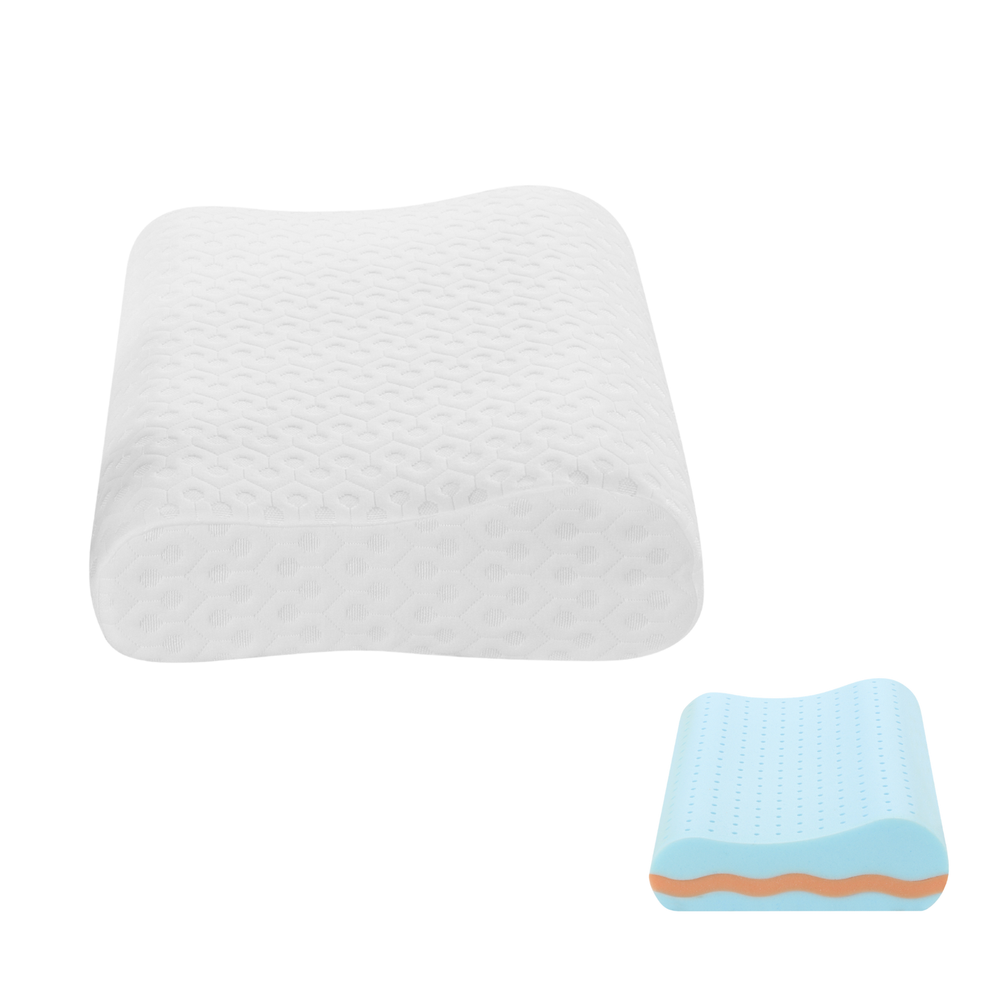Lunessa Adaptum – Adjustable Gel Memory Foam Kissen | 3-Layer Komfort