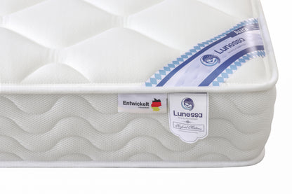 Lunessa Aura – Leichte Hybridmatratze mit 7-Zonen-Stütze & Belüftungssystem