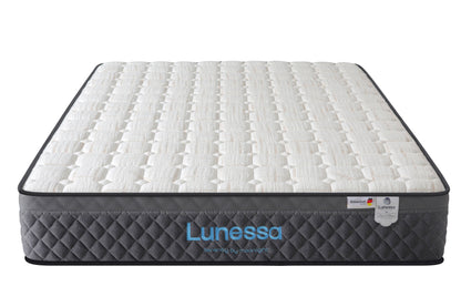 Orthopädische Luxus-Hybridmatratze für Rückenschläfer & Paare – Lunessa Sapphire mit 800 Taschenfedern & Kupferbezug