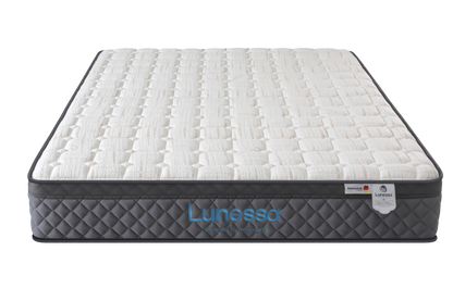 Orthopädische Luxus-Hybridmatratze für Rückenschläfer & Paare – Lunessa Sapphire mit 800 Taschenfedern & Kupferbezug