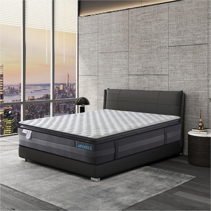 Lunessa Zenith – Premium Hybridmatratze mit Gel-Memory, Pillow-Top & AntiStress-Effekt